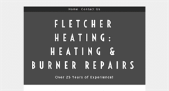 Desktop Screenshot of fletcherheatingrepairs.com